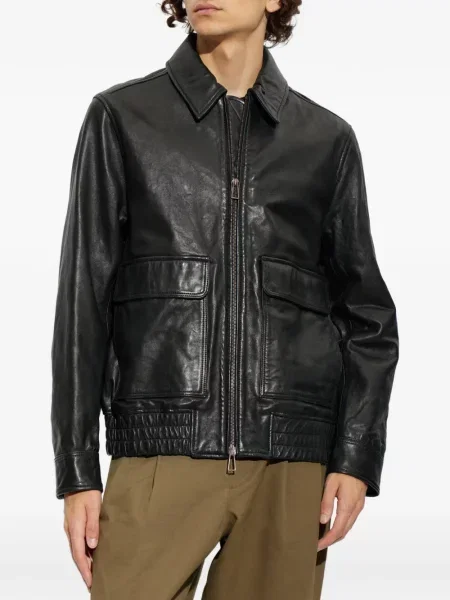 Geanta de piele Ps Paul Smith negru