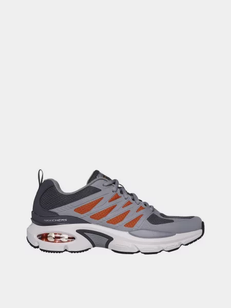 Кожаные кроссовки Skechers серые