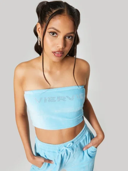 VIERVIER Top Alara deschis albastru