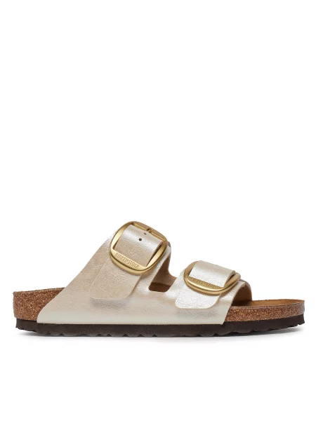BIRKENSTOCK Pantofle Arizona zlatá / perlově bílá