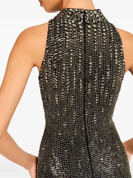 Костюм макси рокля Jenny Packham с пайети черно