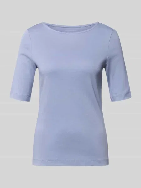T-shirt z dekoltem typu łódka Christian Berg Woman niebieska