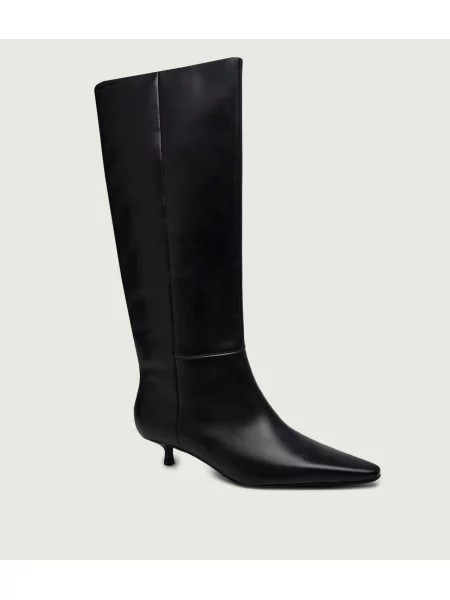 Calvin Klein De piele cizme cu subțire negru