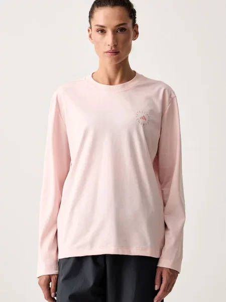 Tricou cu mânecă lungă Adidas By Stella Mccartney roz