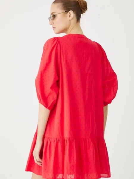 Šaty Medicine mini oversize červená