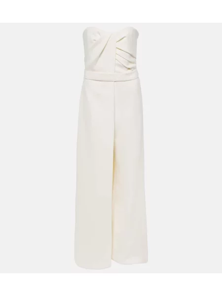 Kombinezon Safiyaa drapowany biały