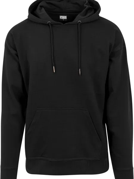 Суичър с качулка Urban Classics черно