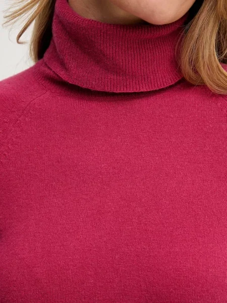 Светр із додаванням вовни United Colors of Benetton легкий гольф рожевий