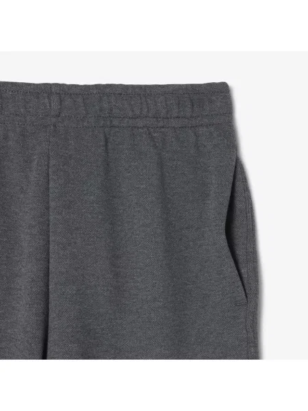 Lacoste Spodnie Dresowe Straight Fit Ciemnoszare szary