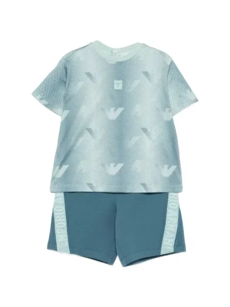 Szorty dziecięce Emporio Armani niebieskie