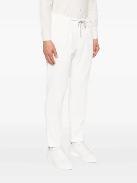 Pantaloni Eleventy alb