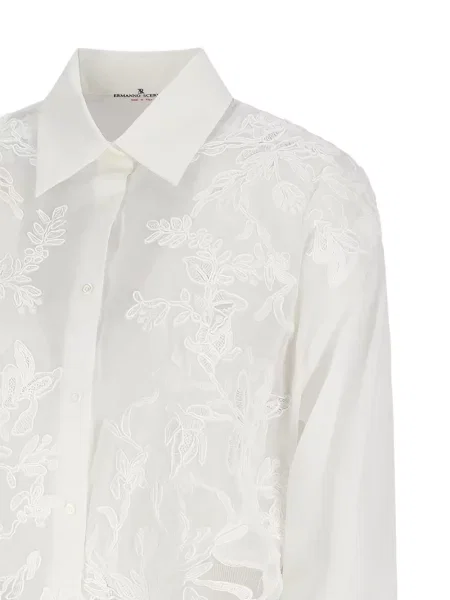 Подрязан риза Ermanno Scervino бяло