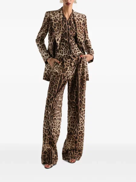 Pantaloni Dolce & Gabbana de lână cu imagine
