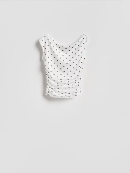 Reserved Bluză cu buline multicolor