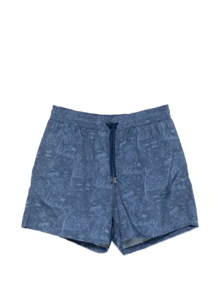 Pantaloni scurți Caruso cu imagine albastru