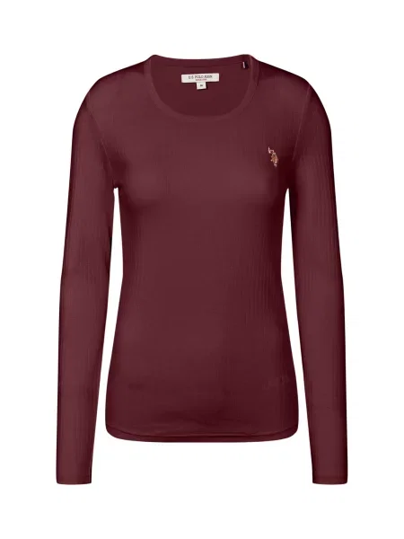 U.S. POLO ASSN. Tričko červeň burgundská
