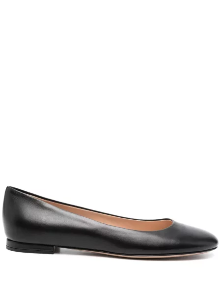 Balerini Gianvito Rossi din piele negru
