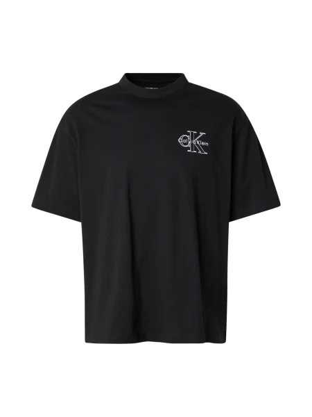 Calvin Klein Jeans Tricou / alb negru