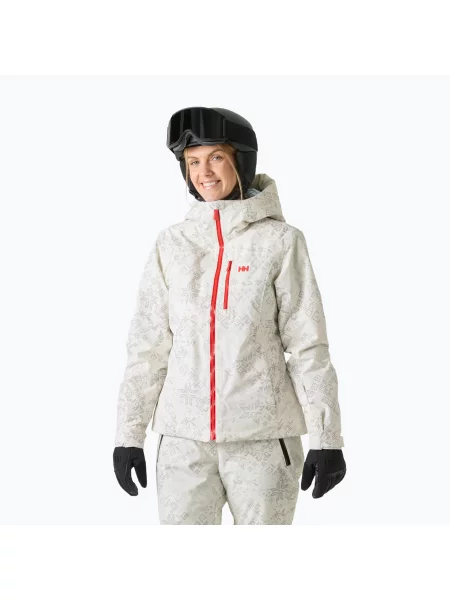 Geacă de schi pentru femei Helly Hansen Valdisere cream new nordic aop