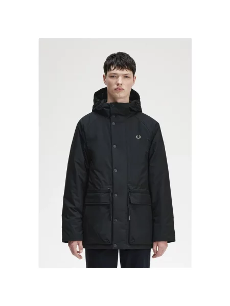 Kurtka Fred Perry z kapturem czarna