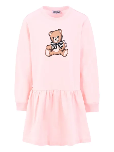 Sukienka dziecięca Moschino różowa