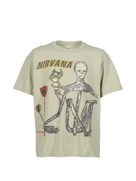 Tricou Earthling Collective cu imagine verde