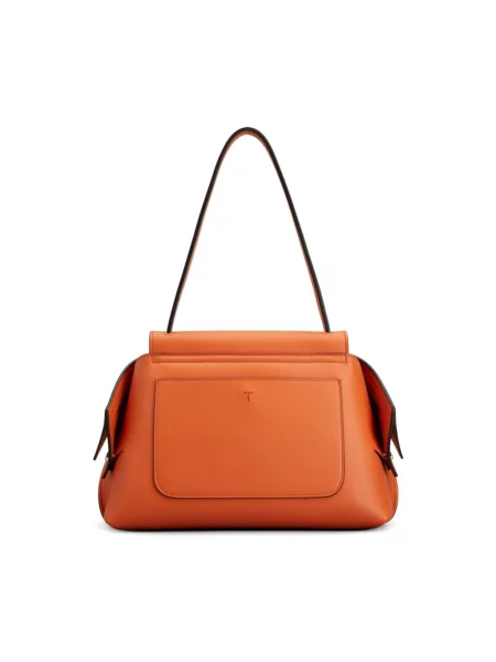 Torebka Tod's skórzana pomarańczowa