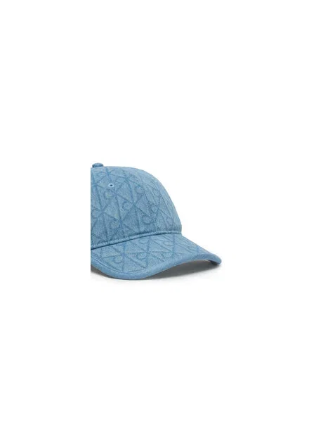 Calvin Klein Šiltovka Denim Emblem Burnout modrá