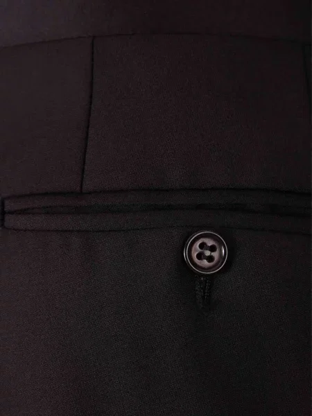 Pantaloni Canali de lână negru