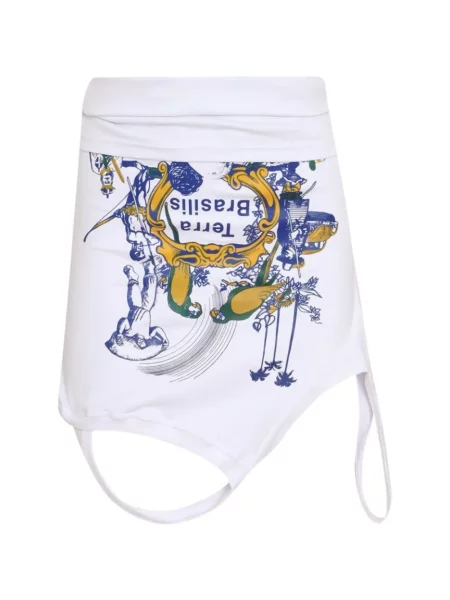 Fustă Amir Slama alb