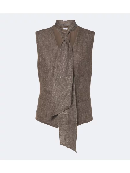 Vestă Brunello Cucinelli de in maro