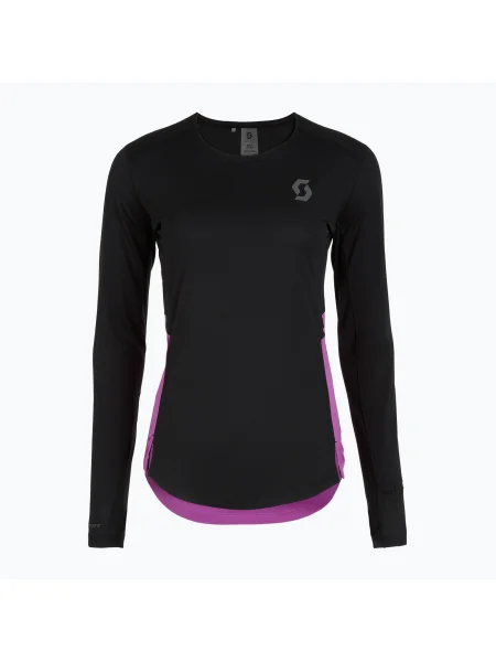 Tricou mânecă lungă Scott alergare negru