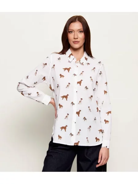 Barbour Cămașă Safari | Relaxed fit alb