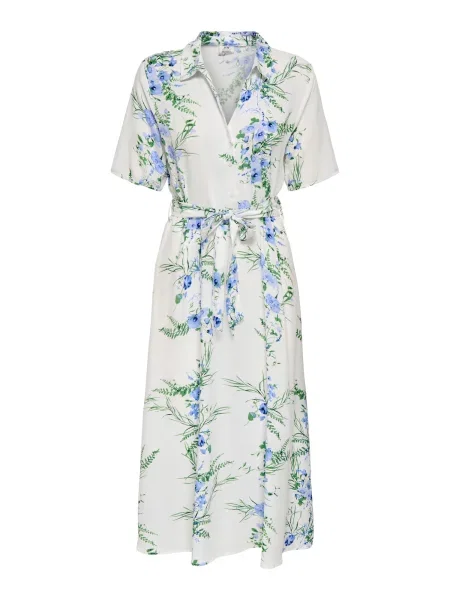 JDY Rochie tip bluză JDYSTARR albastru ultramarin / albastru deschis / verde alb