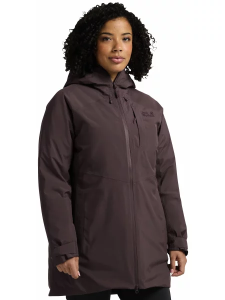 Пуховик Jack Wolfskin фиолетовый