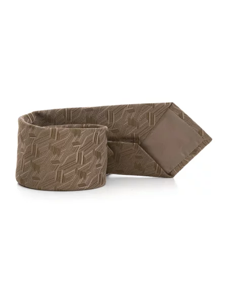 Krawat Emporio Armani beżowy