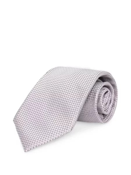 Cravată Michael Kors cu imprimeu geometric violet