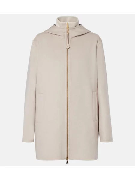 Geacă Moncler de lână bej