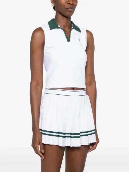 Αμανικας τοπ Sporty & Rich με σχέδιο λευκό