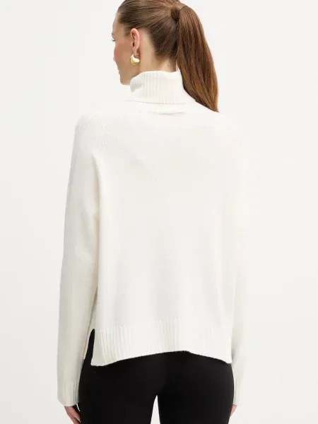 Светр із додаванням вовни Liu Jo гольф бежевий