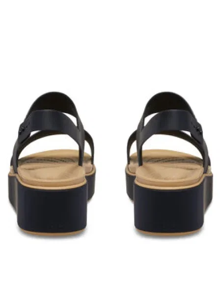 Sandále Crocs Brooklyn Matte Wrap Low Wedge čierna