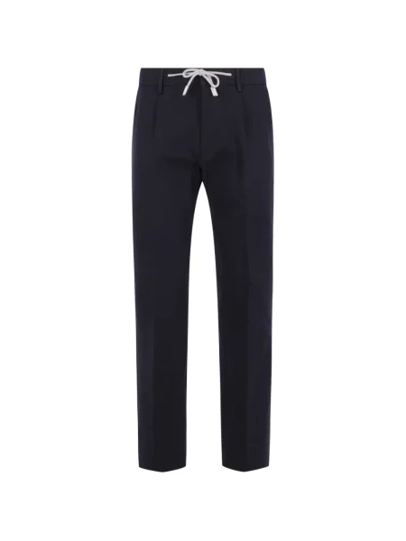 Pantaloni Eleventy cu cordon albastru