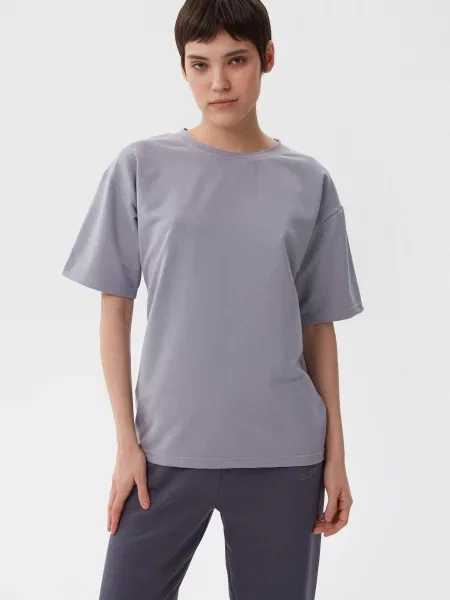 Футболка Estro бавовна/поліестер/еластан сірий