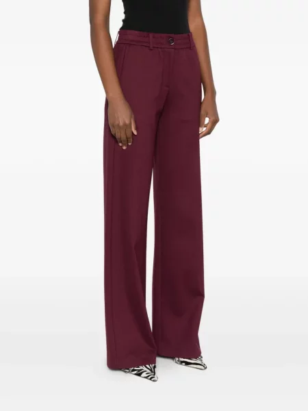 Spodnie palazzo Patrizia Pepe czerwony