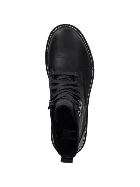 Botine Sorel cu șireturi din dantelă negru