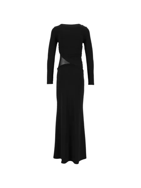 Rochie maxi Eleh cu volane negru