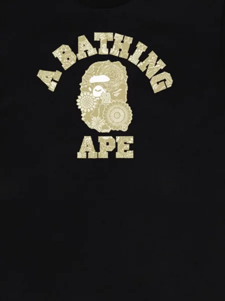 Póló A Bathing Ape® nyomtatás fekete