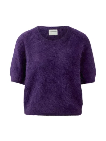 Dzianinowy sweter Oui fioletowy