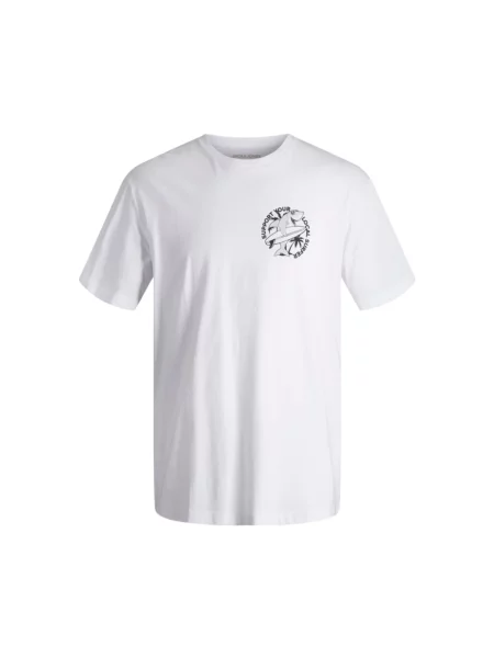 Koszulka Jack & Jones z krótkim rękawem biała