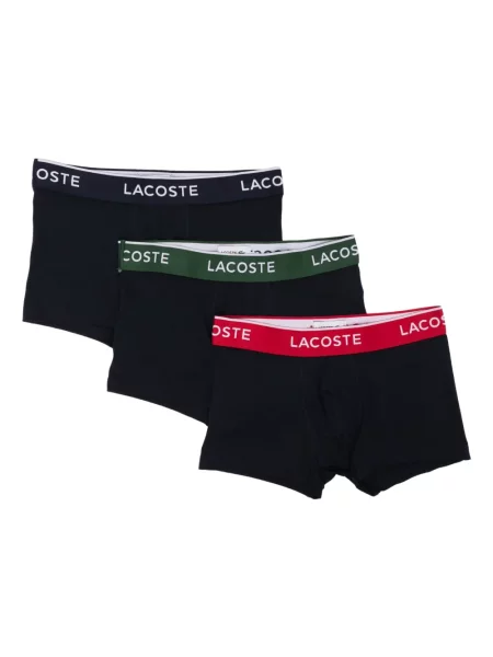 Боксерки Lacoste с автограф синьо